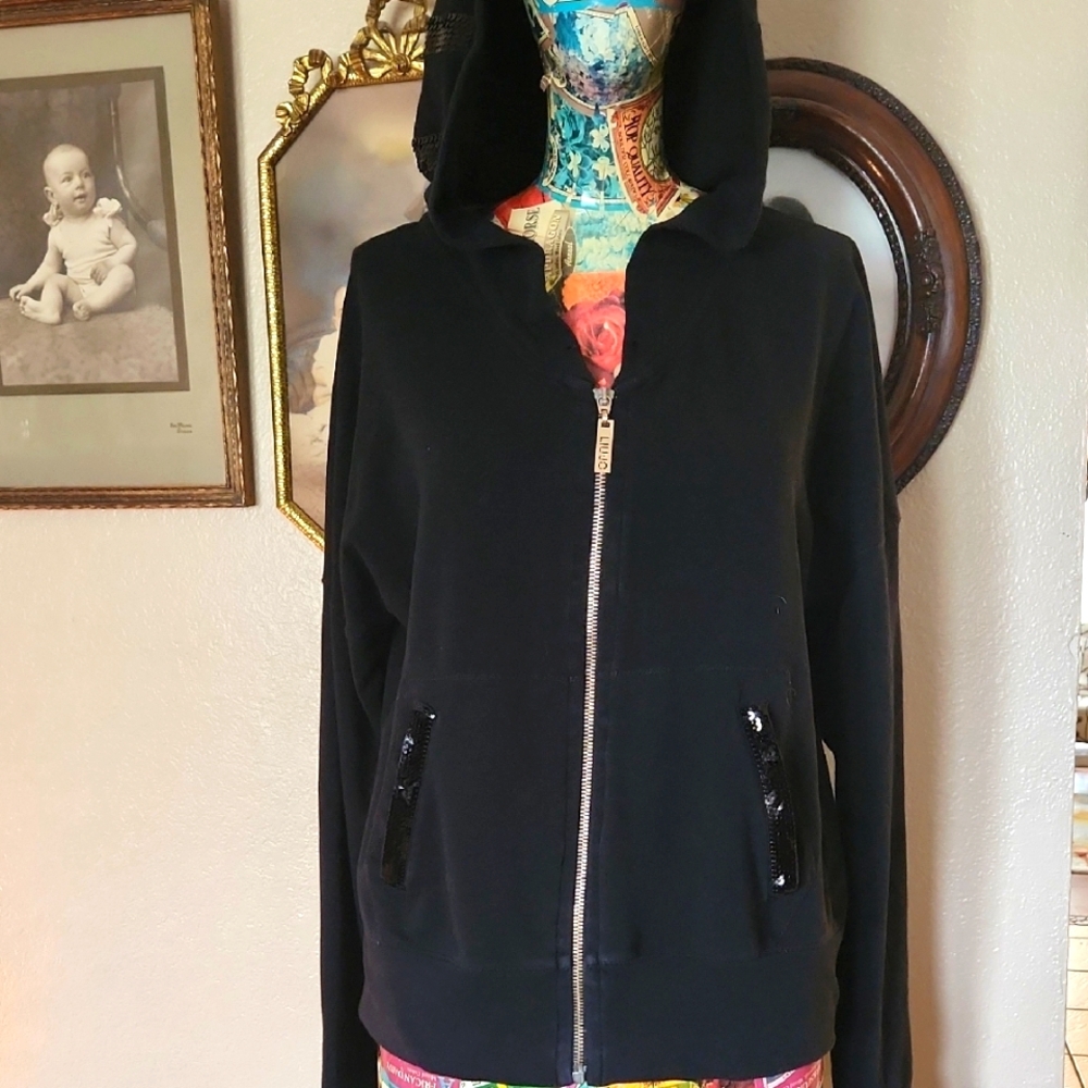 Embellished Zip Up Hoodie